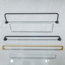 Cool clothes rack fixed wall dormitory bunk clothes rack Wall vertical clothes rack white u-shaped clothes rod