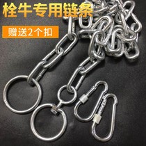 Galvanized chain iron chain bolt cow chain dog chain dog lotus seed thickening cow chain hanging sandbag chain 6mm8mm 8mm