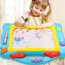 Childrens drawing board Magnetic power color doodle board Baby household large drawing writing small blackboard for boys and girls toys