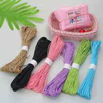 30 m color double-strand rope 2mm diameter diy hand-woven material slime packaging gift box tie rope wrapping rope