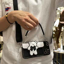 Handheld cute bear coin wallet opporeno6 phone case reno5pro crossbody lanyard 4se backpack reno3por protective cover can carry pro new card
