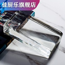 Direct selling glass brick transparent square crystal brick color hot melt brick frosted outdoor modeling bar partition toilet