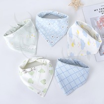 Spring and summer newborn headscarf childrens scarf saliva bib baby triangle towel saliva towel baby cotton bib