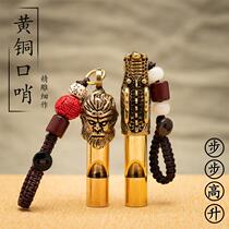 Bird whistle training whistle thrush whistle bird with bird whistle outdoor survival whistle copper whistle decoration