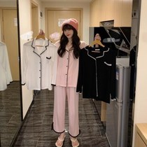 2020 Autumn New sweet cute lace long sleeve lace sexy pajamas home clothes can wear pajamas women