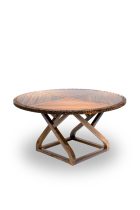 Junhe sandalwood New Chinese style ebony furniture 7702 round dining table dining chair