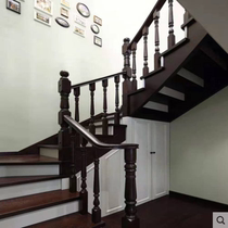 Sijia wood solid wood staircase Villa jump floor can be reserved deposit apartment stairs environmental protection material Beichen shopping mall