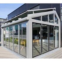 Xuge doors and windows broken bridge aluminum alloy sunshine room system terrace glass room