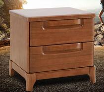 Light furniture Chinese solid wood bed head cabinet modern Chinese full solid wood bedside cabinet bedroom containing cabinet locker