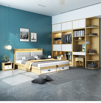 SAY Nordic high Box Storage Bed 1 8 double bed pneumatic storage master bedroom modern simple light luxury with drawer storage