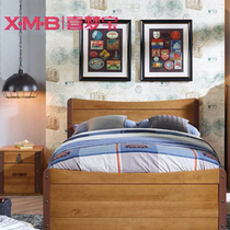 Happy Dream Treasure furniture children 1 2_1 35_1 5 m beds American full solid wood pine wood bed _ Universal trip