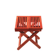 Mintang Hongmu Myanmar flower pear wood matzah stool solid wood folding portable new Chinese small stool fishing outdoor stool