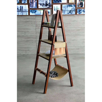 Reading pear shelf decoration rack master design modern bookshelf floor rack household solid wood corner