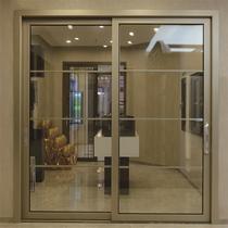 Huangsa doors and windows Aluminum alloy sliding doors insulating glass black gray gray environmental protection generation of simple doors and windows 83 Youpin