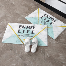 Cabe kitchen mat floor mat water-absorbent and oil-proof non-slip household erasable long strip mat bedroom non-slip mat