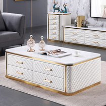 Paba Salsa New Tea Table Light Lavish Tea Table TV Cabinet Bucket Cabinet Brief Postmodern Light Lavish Tea Table TV Cabinet Combo