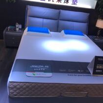 Golden Kelley cloth bed splicing soft bag bed light luxury modern wedding bed simple lazy small apartment bedroom double bed 039