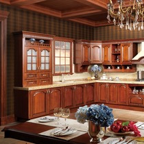 Close - wood cabinet customized 3663 solid wood cabinet 1 meter 3256 solid wood suspension cabinet 1 meter