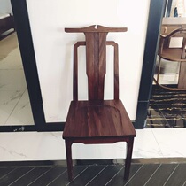 Mosen Road all solid wood home backrest modern simple hotel restaurant Black fully equipped chair dining chair 17905