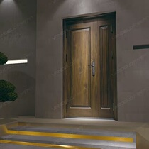 (Store explosion) Van Di Luo security door VDL-072 North American walnut wood grain security door can be customized