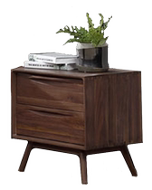 Uruguay black walnut wood pure solid wood bedside table small apartment bedroom modern simple style