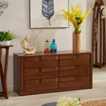 Guangming furniture modern Chinese Elm six-bucket cabinet Cabinet Cabinet imported elm wood simple cabinet storage cabinet drawer