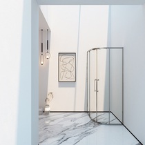 Add Maple Shower Room G15 Arched moving door stainless steel wrapping edge magnetic suction toilet bathroom with dry and wet separation