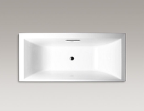 Rectangular recessed bathtub bathroom set bathroom combination self-cleaning toilet kit Nordic modern home