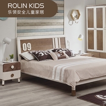 ROLIN KIDS music collar safety children all solid wood furniture Nordic original design ski juvenile single bed