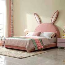 Quanyou Home Modern Fashion Cloth Bed Children's Bed 92223 Princess Bed Single Bed 1 5m Children's Bed cartoon bed