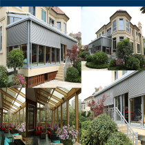 Hongmingtai villa aluminum alloy sunshine room terrace broken bridge aluminum doors and windows sealed balcony glass room patio customization