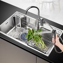 Cabe handmade basin single slot double slot kitchen pool 304 stainless steel sink wash basin handmade sink package