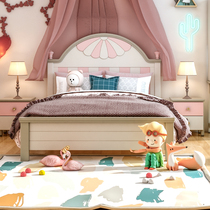 Fufu American princess bed girl dream girl bed childrens room bed European childrens bed simple small family child