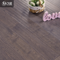 Jiusheng solid wood flooring Nordic gray and white birch green home wood flooring stores with ES-18-16
