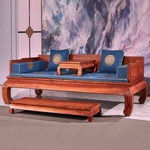 Phimas mahogany three-round single-board Luohan bed hedgehog rosewood Chinese living room furniture rosewood lohan collapsed wood