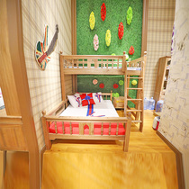 Double bed log Honolulu separable double bed with double bed log Honolulu