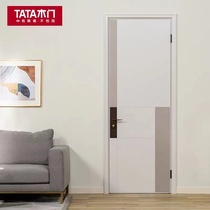 TATA wooden door custom simple flat interior door solid wood composite soundproof living room bedroom door ZX044-J mixed oil