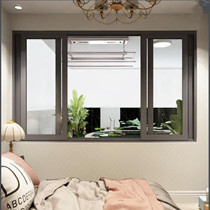 Youshangge doors and windows 80-80 series two-track push-pull aluminum alloy broken bridge window package balcony window Bedroom window Study window