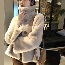 2021 Winter new cashmere fur coat women thick temperament short wool fur coat women tide