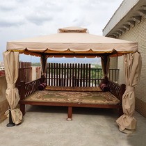 Outdoor awning Courtyard Courtyard four-legged umbrella tent Roof open-air awning rainproof outdoor advertising awning