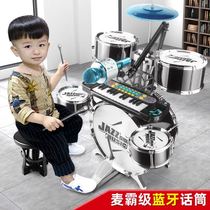 Childrens piano drum set Two-in-one toy drum Beginner musical instrument Jazz drum for boys and girls 3-8 years old baby 456