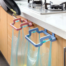 Hole-free hanging cabinet storage rack Plastic garbage rack Kitchen trash can Wall-mounted storage rack Towel rack