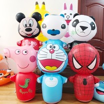 96cm tumbler inflatable enlarged toys baby children large thick boxing tumbler balloon cartoon inflatable