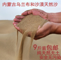 Inner Mongolia desert sand natural fine sand sandbag sand landscape sand toy sand yellow sand fish tank pet sand 9 catties