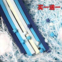 Folding wishing lucky star paper candy color solid color small paper 1 set fragrance creative five-pointed star to send