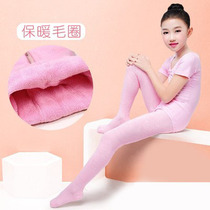 Childrens thick Terry socks spring and autumn pantyhose girls dance socks White pink dancing exercise leggings socks