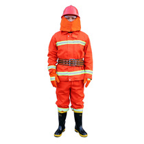  Type 97 fire clothing Six-piece fire station clothing fire fighting training equipment Protective clothing combat clothing