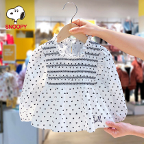 History Nube Boy Fashion Baby Doll Collar Shirt Skirt Girl Sweet shirt 2022 New childrens spring and autumn clothes