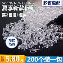 Thingpin transparent I-shaped nail big head art nail Cork card teacher general message painting picture