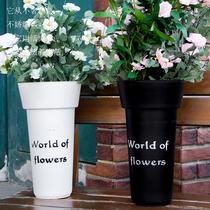 Flower Shop Wake-up Bucket Home Acrylic Large number French Deepwater Flower Silo Multifunction Dual-use Transparent Trash Can
